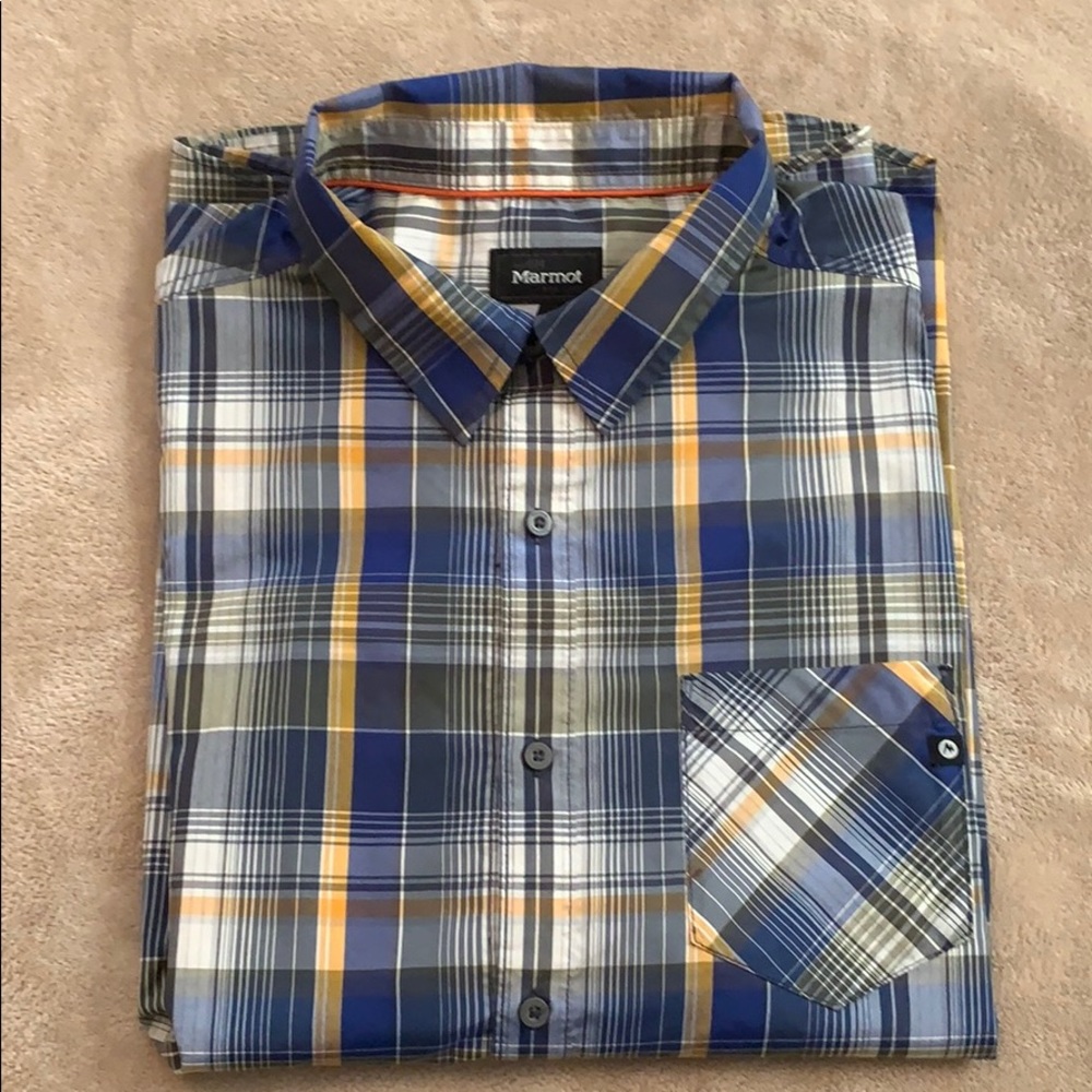 Marmot XXL button down short sleeve shirt